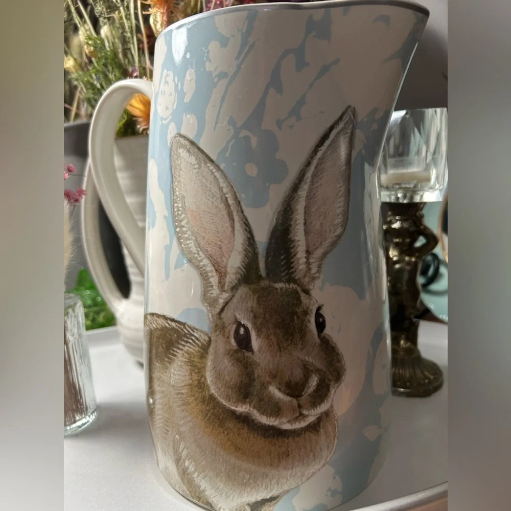 Williams Sonoma *RETIRED* Damask Bunny pitcher